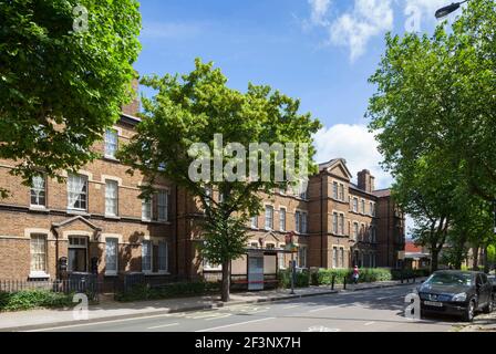 Du canna Road, Londra. Alloggi sociali. Foto Stock