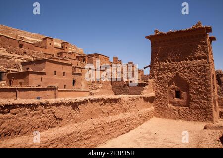 Città fortificata di Ait-Benhaddou in Marocco Foto Stock