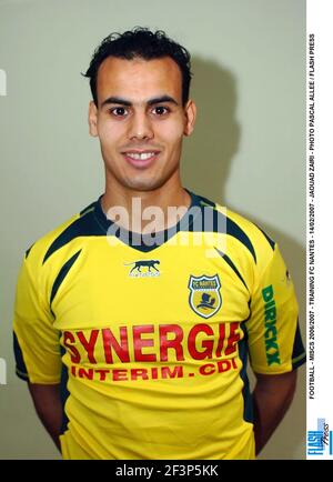 CALCIO - MISCS 2006/2007 - ALLENAMENTO FC NANTES - 14/02/2007 - JAOUAD ZAIRI - PHOTO PASCAL ALLEE / FLASH PRESS Foto Stock