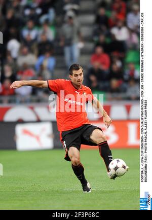 CALCIO - COPPA UEFA 2008/2009 - 2° TURNO DI QUALIFICAZIONE - SECONDA TAPPA - STADE RENNAIS / STABAEK - 28/08/2008 - CARLOS BOCANEGRA (REN) - FOTO PASCAL ALLEE / FLASH PRESS Foto Stock