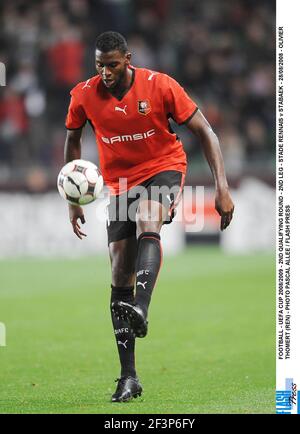 CALCIO - COPPA UEFA 2008/2009 - 2° TURNO DI QUALIFICAZIONE - SECONDA TAPPA - STADE RENNAIS / STABAEK - 28/08/2008 - OLIVIER THOMERT (REN) - PHOTO PASCAL ALLEE / FLASH PRESS Foto Stock