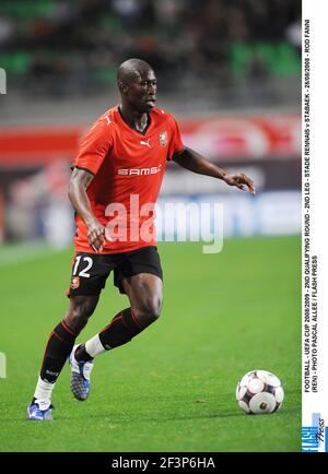 CALCIO - COPPA UEFA 2008/2009 - 2° TURNO DI QUALIFICAZIONE - SECONDA TAPPA - STADE RENNAIS / STABAEK - 28/08/2008 - ROD FANNI (REN) - FOTO PASCAL ALLEE / FLASH PRESS Foto Stock