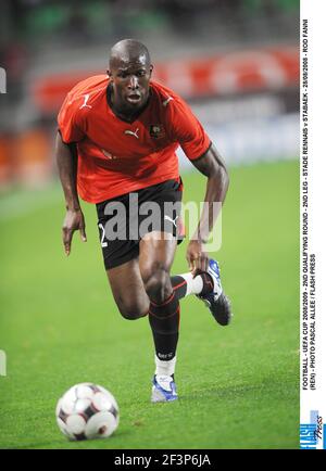 CALCIO - COPPA UEFA 2008/2009 - 2° TURNO DI QUALIFICAZIONE - SECONDA TAPPA - STADE RENNAIS / STABAEK - 28/08/2008 - ROD FANNI (REN) - FOTO PASCAL ALLEE / FLASH PRESS Foto Stock