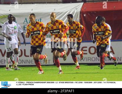 CALCIO - CAMPIONATO FRANCESE 2008/2009 - L2 - STADE BRESTOIS OBIETTIVO V RC - 15/05/2009 - LENTE JOY - FOTO PASCAL ALLEE / FLASH PRESS Foto Stock