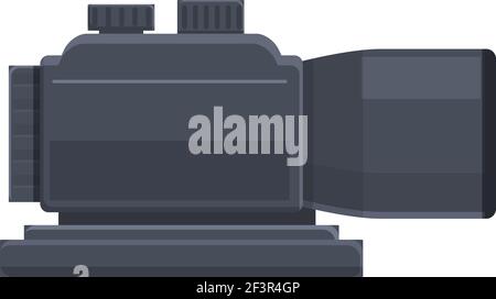 Icona della vista telescopica dell'arma. Cartoon of Weapon telescopic Sight icona vettore per web design isolato su sfondo bianco Illustrazione Vettoriale