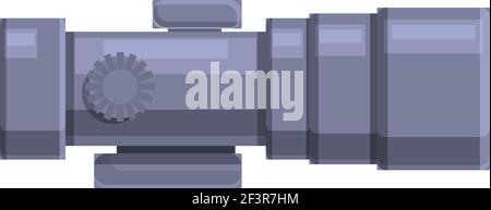 Icona dell'ambito del reticolo. Cartoon of Reiticle Scope icona vettoriale per il web design isolato su sfondo bianco Illustrazione Vettoriale