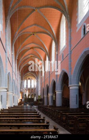 Blick nach Osten, Marienstatt, Abteikirche Foto Stock