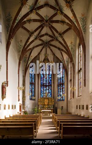 Blick nach Osten, Welschbilig, ehemaliges Kreuzherrenkloster Helenenberg Foto Stock