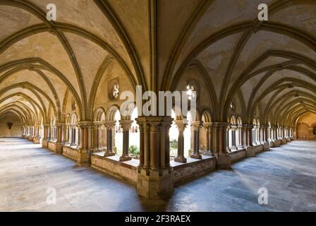 Kreuzgang, Treviri, Benediktiner-Abtei St. Matthias Foto Stock