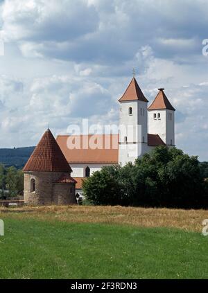 Urpfarrkirche in Perschen von ca. 1122, Perschen, San Pietro e Paolo Kirche Foto Stock