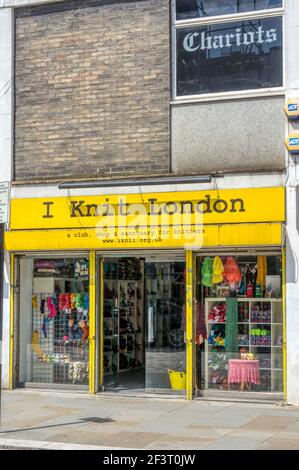 I Knit London Shop a Lower Marsh. Foto Stock