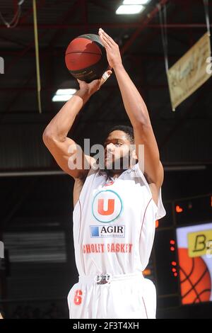 BASKET - CAMPIONATO FRANCESE PROA 2012-2013 - CHOLET V BOULAZAC - CHOLET (FRA) - 24/11/2012 - FOTO PASCAL ALLEE / HOT SPORTS / DPPI - Foto Stock