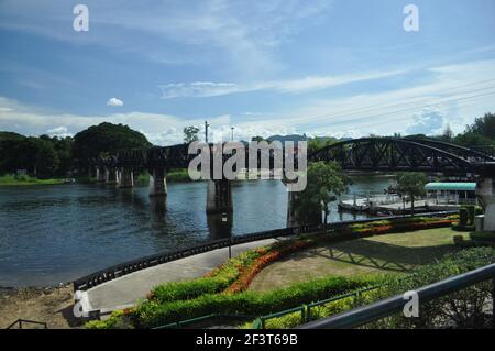 Ponte sul Fiume Kwai Foto Stock