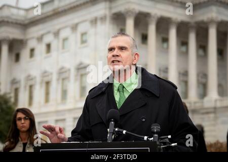 Washington, United States Of America. 17th Mar, 2021. United States Representative Matt Rosendale (Republican of Montana) offers remarks during a press conference by the House Freedom Caucus on immigration at the southern border, outside of the U.S. Capitol in Washington, DC, Wednesday, March 17, 2021. Credit: Rod Lamkey/CNP/Sipa USA Credit: Sipa USA/Alamy Live News Stock Photo