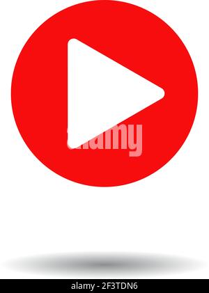 Pulsante di riproduzione icona Web, Illustrazione Vettoriale