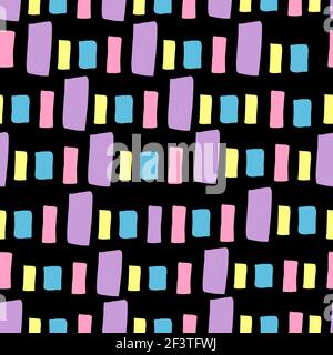 Strisce luminose di colori pastello. Motivo senza cuciture. Per tessuti, carta, indumenti per bambini, tessuti, imballaggi, sfondo, sfondi e cartoline. Foto Stock