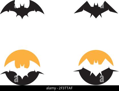 Disegno dell'illustrazione dell'icona vettoriale del modello del logo BAT Illustrazione Vettoriale