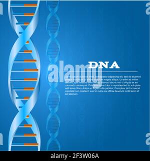 dna di fondo Illustrazione Vettoriale