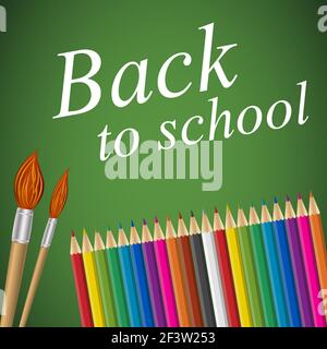 Bentornato a scuola. Illustrazione Vettoriale