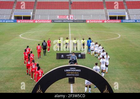 Buenos Aires, Argentina. 17 Marzo 2021. Le squadre durante la partita tra Corinzi e America de Cali allo stadio Nuevo Francisco Urbano di Moron, Buenos Aires, Argentina. Credit: SPP Sport Press Photo. /Alamy Live News Foto Stock