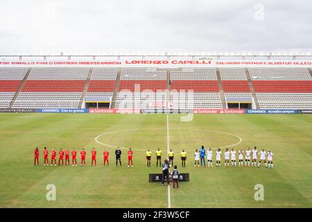 Buenos Aires, Argentina. 17 Marzo 2021. Le squadre durante la partita tra Corinzi e America de Cali allo stadio Nuevo Francisco Urbano di Moron, Buenos Aires, Argentina. Credit: SPP Sport Press Photo. /Alamy Live News Foto Stock