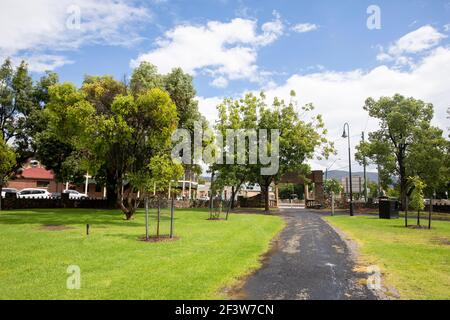 Mudgee Park, Lawson Park nel centro di Mudgee, regionale NSW, Australia Foto Stock