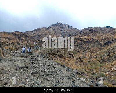 Jabal al-Thawr (Monte Thawr) makkah Foto Stock