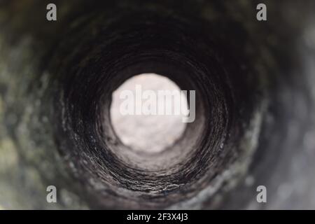 La luce alla fine del tunnel Foto Stock