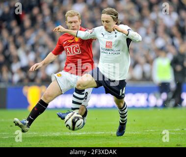 FINALE DI CARLING CUP. SPURS V MAN UTD A WEMBLEY. 1/3/2009. IMMAGINE DAVID ASHDOWN Foto Stock