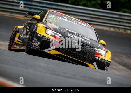 20 DUPONT Denis (bel), Comtoyou Racing, Audi RS3 LMS, azione durante la Coppa del mondo 2018 FIA WTCR Touring Car di Nurburgring, Germania dal 10 al 12 maggio - Foto Clement Marin / DPPI Foto Stock