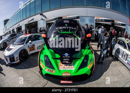 369 GREENSALL Nigel (grb), TURKMEN Guner (tur), KTM X-BOW GT4 del team Greensall Motosport, in azione nel corso del campionato francese FFSA GT 2018, dal 30 marzo al 2 aprile a Nogaro, Francia - Foto Marc de Mattia/DPPI Foto Stock