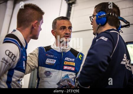 MICHAL Fabien (fra), GUILVERT Gregory (fra), SAINTELOC Racing (fra), Audi R8 LMS GT4 ritratto durante il campionato francese del circuito FFSA GT 2018, dal 12 al 14 ottobre a le castellet, Francia - Foto Thomas Fenetre/DPPI Foto Stock