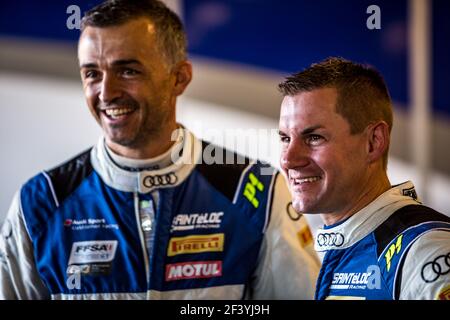 MICHAL Fabien (fra), GUILVERT Gregory (fra), SAINTELOC Racing (fra), Audi R8 LMS GT4 ritratto durante il campionato francese del circuito FFSA GT 2018, dal 12 al 14 ottobre a le castellet, Francia - Foto Thomas Fenetre/DPPI Foto Stock