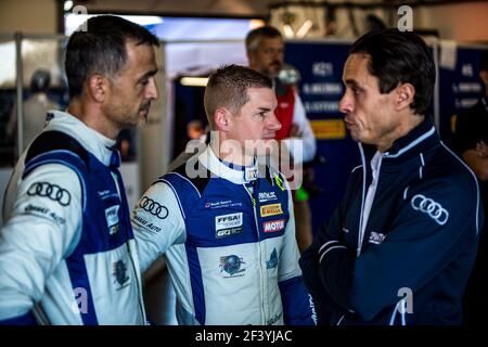 MICHAL Fabien (fra), GUILVERT Gregory (fra), SAINTELOC Racing (fra), Audi R8 LMS GT4 ritratto durante il campionato francese del circuito FFSA GT 2018, dal 12 al 14 ottobre a le castellet, Francia - Foto Thomas Fenetre/DPPI Foto Stock