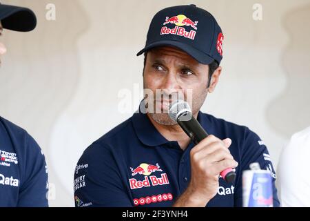 AL-ATTIYAH NASSER (QAT) Legende, TOYOTA Hilux, auto, auto, ritratto durante la Dakar 2018, scrutinio, verifiche, Perù, il 3 al 6 gennaio - Foto Francois Flamand / DPPI Foto Stock