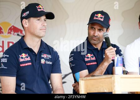 AL-ATTIYAH NASSER (QAT) Legende, TOYOTA Hilux, auto, auto, ritratto durante la Dakar 2018, scrutinio, verifiche, Perù, il 3 al 6 gennaio - Foto Francois Flamand / DPPI Foto Stock