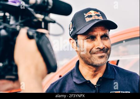 AL-ATTIYAH NASSER (QAT) Legende, TOYOTA Hilux, auto, auto, ritratto durante la Dakar 2018, scrutinio, verifiche, Perù, il 3 al 6 gennaio - Foto DPPI Foto Stock