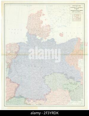 INDICE OPS EUROPA CENTRALE 1953 Foto Stock