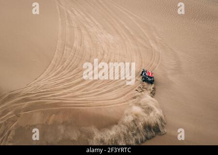 314 al RAJHI YAZEED (SAU), GOTTSCHALK TIMO (DEU) Legende, MINI, auto, auto, azione durante la Dakar 2018, fase 2 Pisco a Pisco, Perù, il 7 gennaio - Foto Eric Vargiolu / DPPI Foto Stock