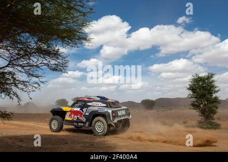 309 DESPRES Cyril (AND), cotre Jean-Paul (fra), X-RAID Mini John Cooper Works Buggy Team, Mini John Cooper Works Buggy, auto, azione durante il Rally del Marocco 2018, fase 3, Erfoud a Erfoud, 7 ottobre - Foto Frederic le Floc'h / DPPI Foto Stock