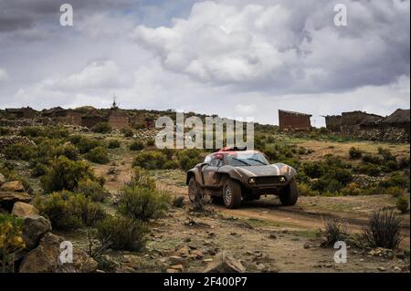 314 al RAJHI YAZEED (SAU), GOTTSCHALK TIMO (DEU) Legende, MINI, auto, auto, azione durante la Dakar 2018, fase 7 la Paz a Uyuni, Bolivia, gennaio 13 - Foto DPPI Foto Stock