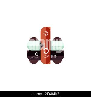 Linee astratte Layoutographic geometrico Infantographic linee astratte Layout geometrico infografico, progettazione visualizzazione dati, pianificazione opzioni passo passo, web box. Linee astratte Layoutographic geometrico Infantographic linee astratte Layout geometrico infografico, progettazione visualizzazione dati, pianificazione opzioni passo passo, web box. Illustrazione vettoriale isolata in bianco Foto Stock