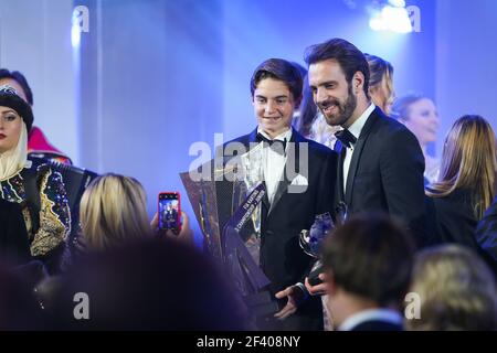 BERNIER Victor (fra), Campionato del mondo FIA Karting - campione Junior, VERGNE Jean-Eric (fra), Team di Formula e Techeetah, campione di Formula e FIA, ritratto durante la consegna del Premio FIA a San Pietroburgo in Russia, 7 dicembre 2018 - Foto Antonin Vincent / DPPI Foto Stock
