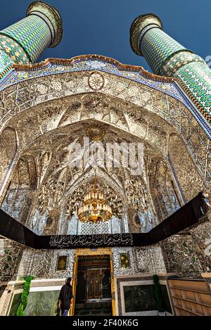 Sacro santuario di Imamzadeh Hilal ibn Ali in Aran va Bidgol, Kashan, Iran. Foto Stock