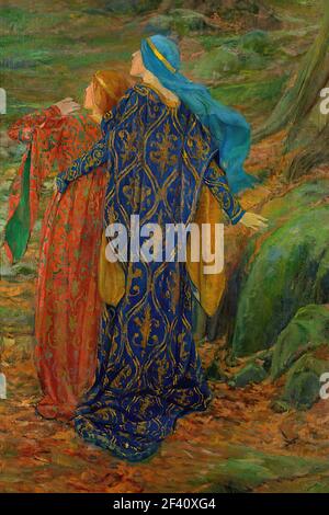 Edwin Austin Abbey - dans Crainte Foto Stock