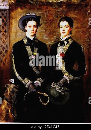 John Everett Millais - Twins Grace Kate Hoare 1876 Foto Stock