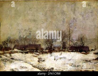 John Henry Twachtman - Paesaggio invernale Cincinnati Foto Stock