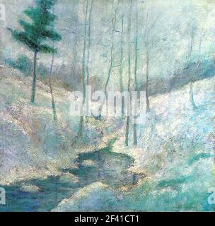 John Henry Twachtman - Paesaggio invernale 1 Foto Stock