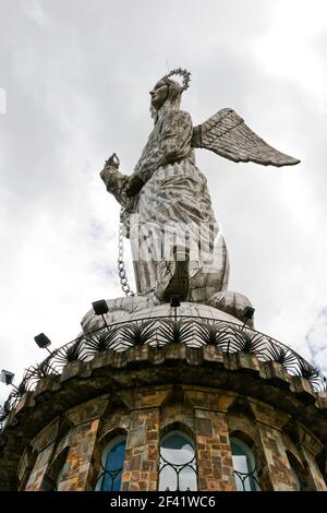 Statua, Quito, Ecuador Foto Stock