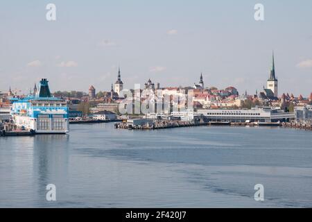 Porto di Tallinn Foto Stock